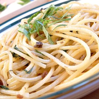 【にしんうま煮】と青しそのスパゲティ